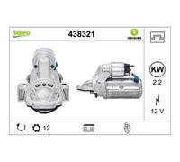 Starter motor Clockwise rotation 438321 VALEO for FORD TRANSIT Bus TRANSIT Van