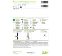 Valeo 851452 Front Left NS Window Regulator Mechanism Only Without Motor