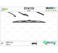 VALEO WIPER BLADE 574110 FOR ALFA ROMEO AUDI AUSTIN CHRYSLER CITROËN DAIHATSU