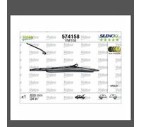 Renault Trafic II Wiper Blade 00-06 (574158) OEM Valeo