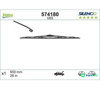 VALEO WIPER BLADE 574180 FOR CHRYSLER CITROËN FIAT HONDA LANCIA MAZDA