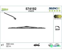 VALEO WIPER BLADE 574192 FOR AUDI MERCEDES-BENZ PORSCHE VOLVO