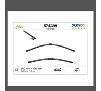 Valeo Wiper Blade 574399 for BMW 3 Series E93 2006 to 12/2013