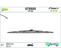 VALEO WIPER BLADE 575555 FOR ALFA ROMEO AUDI BMW CHRYSLER CITROËN DODGE FIAT