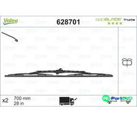 VALEO WIPER BLADE 628701