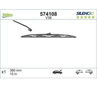 VALEO Wiper Blade Driver Side Passenger Side 380mm Length Fits Alfa Audi Austin