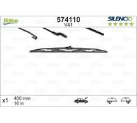 VALEO Wiper Blade Driver Side Passenger Side 400mm Length Fits Alfa Audi Austin