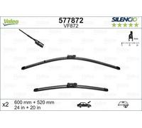 Valeo Replacement Parts Flat Wiper Blade With Spoiler Front 600 mm 577872