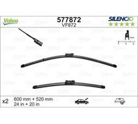 Valeo Replacement Parts Flat Wiper Blade With Spoiler Front 600 mm 577872