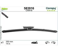 Valeo 583916 Wiper Blade Passenger Side Fits Lada Xray Renault Captur Clio Smart