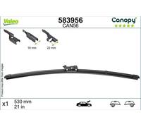 VALEOCanopy Wiper - CAN56 - Flat Wiper Blade Made from Natural And Recycled Materials - Front - Length: 21 inches/530mm - (Wiper Blade 1) - 583956
