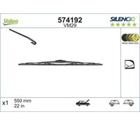 VALEO Wiper Blade Passenger Side 550mm Length For Audi A6 Mercedes Porsche Volvo