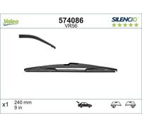 Valeo Silencio Flat Wiper Blade - Rear - 9" - fits Citroen C4 Aircross 2012-