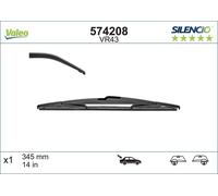 Valeo Silencio Flat Wiper Blade - Rear - 14" - fits Vauxhall Zafira lll (P12)