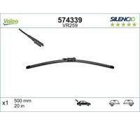 Silencio Wiper Blade VR259 574339 Rear Length: 500mm Single Wiper Blade (for Left and Right Hand Drive Vehicles)