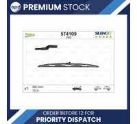 Valeo Wiper Blade V40 Silencio Universal Single 380mm 15" For BMW Ford Peugeot