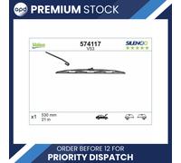 Valeo Wiper Blade V53 Silencio Universal Single 530mm 21" For Audi BMW Renault
