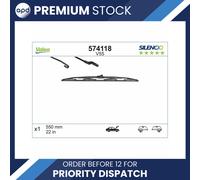 Valeo Wiper Blade V55 Silencio Universal Single 550mm 22" For Audi Citroen