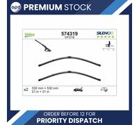 Valeo Wiper Blade VF319 Silencio Flat Set 530+530mm 21"+21" For Skoda VW