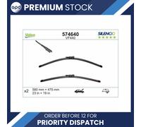 Valeo Wiper Blade VF440 Silencio Flat Set 580+475mm 23"+19" For Jaguar FX