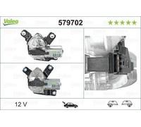 Valeo 579702 Rear Window Windscreen Wiper Motor 12V One Speed Spare LHD RHD