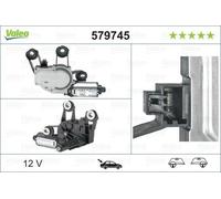 Valeo Wiper Motor Rear 579745 12V Replacement - Fits Land Rover Freelander 2 (2006-) LHD/RHD