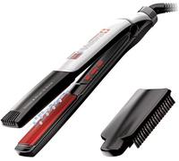 Valera Professional Swiss'X Brush & Shine Combined System For Hair Straightening And Instant Brushing With 5X Ceramic Tourmaline Coated Floating Plates And Detachable Brush (Made In Switzerland)