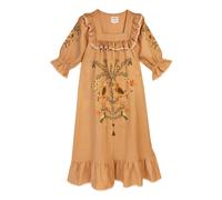 Valerian Linen Dress Brown S / UK 11