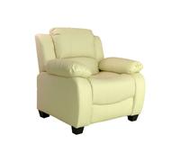 Valerie Cream Leather Armchair