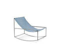 Valerie Object Rocking Armchair Stainless Steel/ Light Blue