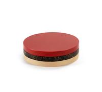 Valerie Object Three Circles Coaster Red/ Black/ Pink