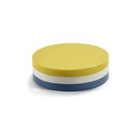 Valerie Object Three Circles Coaster Yellow/ White/ Light Blue