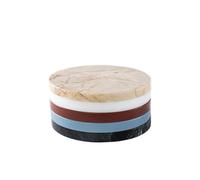 Valerie Objects Five Circles Cutting Board/Coaster Set C Multicolor