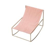 Valerie Objects Rocking Chair Brass/ Pink