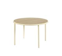 Valerie Objects Wooden Dining Table Ø120 Ivory/Oak