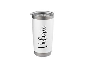 Valerie Personalized Name Custom Travel Mug Stainless Steel Insulated Tumbler
