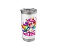Valerie Unicorn Name Personalized Design Stainless Steel Insulated Tumbler