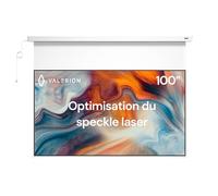Valerion 100-inch Purevision Motorized Projector Screen,1.8 dB Gain,Home Theater Drop Down Screen with Remote Control,Quiet Motor,4K/8K Compatible