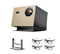 Valerion Home Theater Bundle - Buy 1 Get 5: Pro 4K Laser Projector 2500 ISO Lumens + Desktop Gimbal Stand + 4×3D Glasses