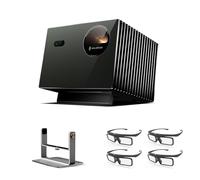 Valerion Home Theater Bundle - Buy 1 Get 5: Pro2 4K Laser Projector 3000 ISO Lumens + Desktop Gimbal Stand + 4×3D Glasses
