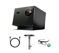 Valerion VisionMaster Pro2 4K Triple Laser Projector Bundle with Ultra High Speed HDMI 2.1 Cable, Ceiling Mount and 3 × 3D Glasses