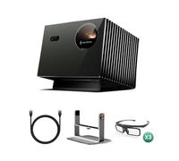 Valerion VisionMaster Pro2 4K Triple Laser Projector Bundle with Ultra High Speed HDMI 2.1 Cable, Desktop Gimbal Stand and 3 × 3D Glasses