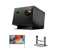 Valerion VisionMaster Pro2 4K Triple Laser Projector for Football Watch Parties, IMAX Enhanced Home & Outdoor Cinema, 3000 ISO Lumens, 4ms Low Input Lag, 200" Foldable Screen & Desktop Gimbal Bundle