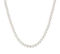 Valero Pearls Womens Female Fresh Water Cultured Pearl(s) Necklace - White Sterling Silver - Size 55 cm