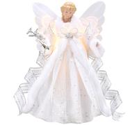 Valery Madelyn 9" Gold Iron Angel Christmas Tree Topper