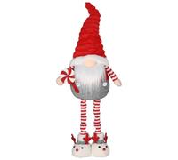 Valery Madelyn Christmas Gonk Decoration, 60cm Tall Standing Plush Gonk with Telescopic Legs, Red & White Xmas Gonk for Staircase Doorway Christmas Tree, Festive Home Decor Gift for Women