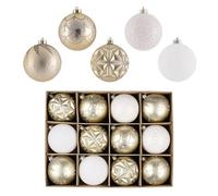 Valery Madelyn Christmas Tree Decorations Copper Baubles,12pcs 8cm Bronze Luxury Shatterproof Ball Ornaments for Tree Decorations, Hanging Gifts