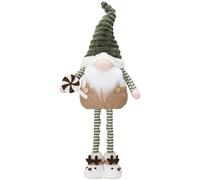Valery Madelyn Large Christmas Gonk Decorations, Copper and Green Standing Gnome Gifts for Women Kids, Xmas Pull Up Gonk with Stretchable Leg, 50-64cm