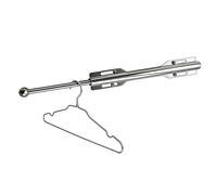 Valet Bar - 30Cm Retractable Heavy Duty Clothes Hanger, Stainless Steel Storage Rod, Extendable Garment Organizer With Hooks | Space Saving Wardrobe Solution For Bedroom Laundry Room Bathroom