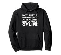 Valet Service - Vehicle Supervision Parking Lot Attendant Pullover Hoodie